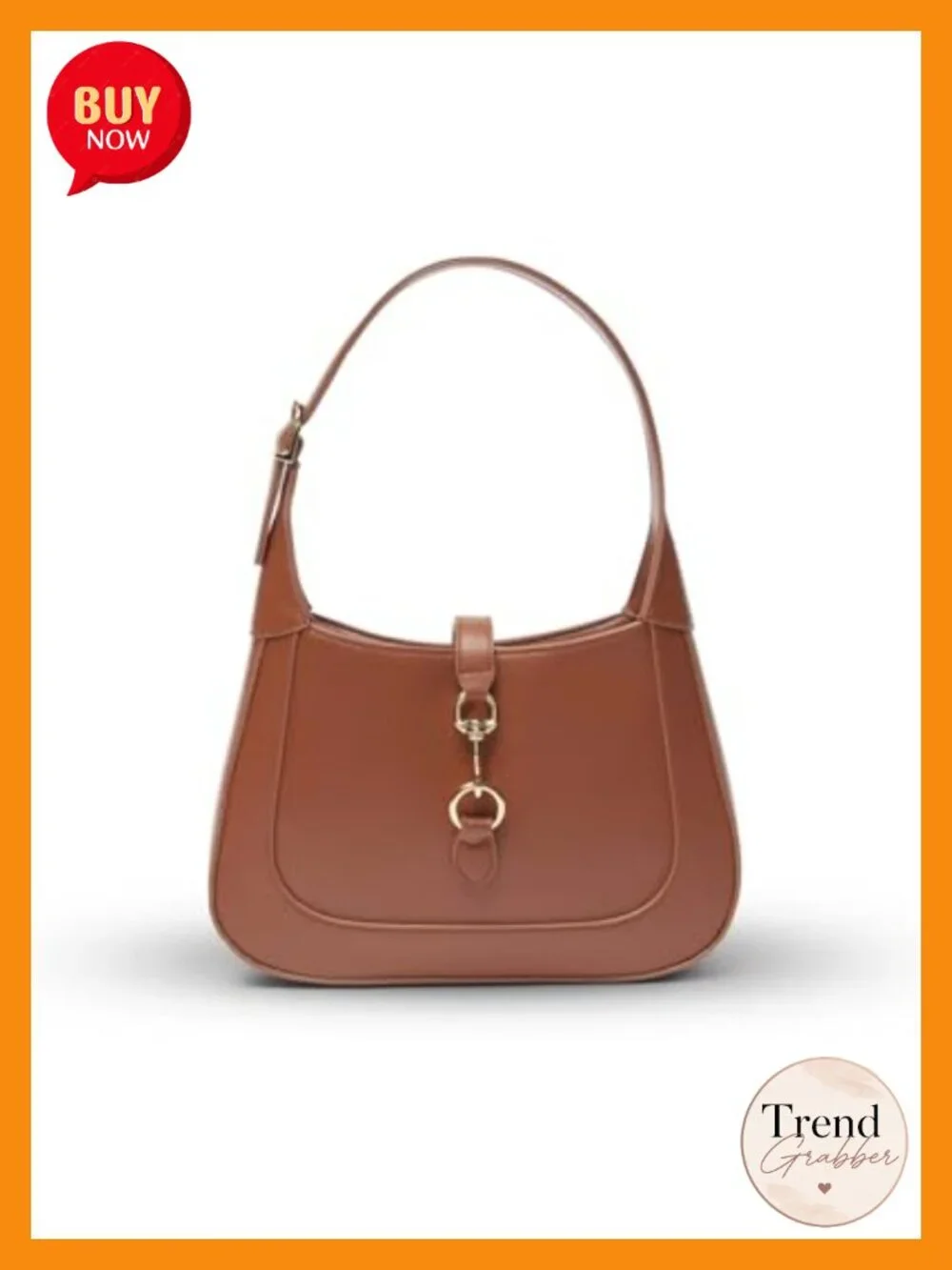Small Vegan Leather Hobo Shoulder Bag with Detachable Strap